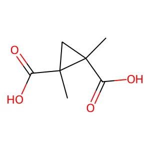 1,2-dimethylcyclopropane-1,2-dicarboxylic acid structure