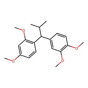 1-[1-(3,4-dimethoxyphenyl)-2-methylpropyl]-2,4-dimethoxybenzene structure