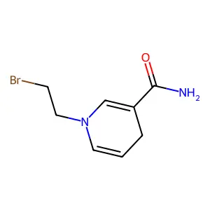 1-(2-bromoethyl)-4H-pyridine-3-carboxamide structure
