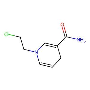1-(2-chloroethyl)-4H-pyridine-3-carboxamide structure