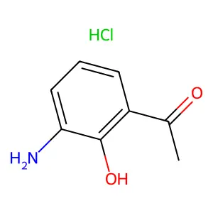1-(3-amino-2-hydroxyphenyl)ethanone;hydrochloride structure