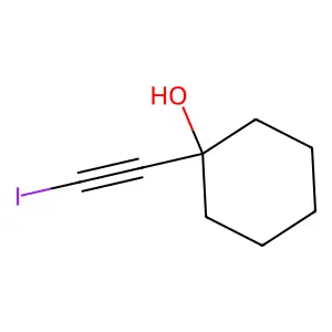 1-(2-iodoethynyl)cyclohexan-1-ol structure