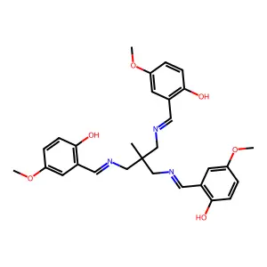 1,1,1-Tris(5-methoxysalicylaldiminomethyl)ethane structure