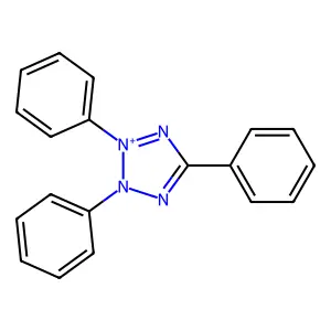 Triphenyltetrazolium structure