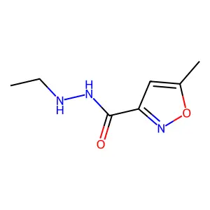 N'-ethyl-5-methyl-1,2-oxazole-3-carbohydrazide structure