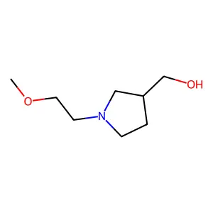 [1-(2-methoxyethyl)pyrrolidin-3-yl]methanol structure