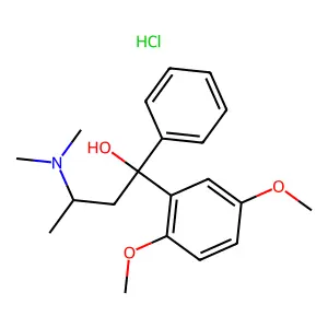 1-(2,5-dimethoxyphenyl)-3-(dimethylamino)-1-phenylbutan-1-ol;hydrochloride structure