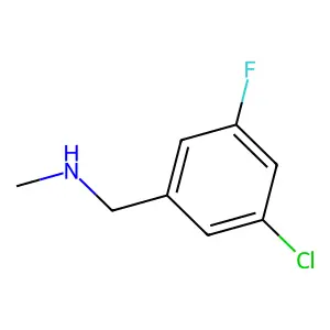 1-(3-chloro-5-fluorophenyl)-N-methylmethanamine structure