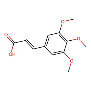3,4,5-TRIMETHOXYCINNAMIC ACID structure