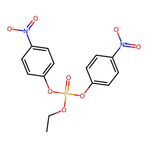 O-ETHYL O,O-BIS(4-NITROPHENYL) PHOSPHORATE structure