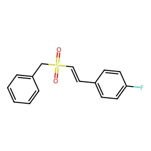 1-(2-benzylsulfonylethenyl)-4-fluorobenzene structure