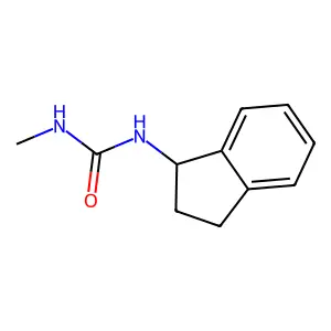 1-(2,3-dihydro-1H-inden-1-yl)-3-methylurea structure