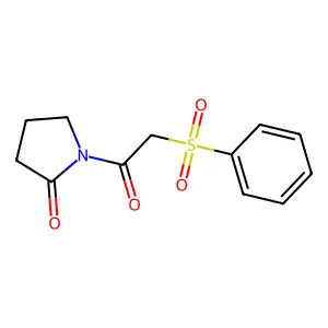 1-(2-(Phenylsulfonyl)acetyl)pyrrolidin-2-one structure