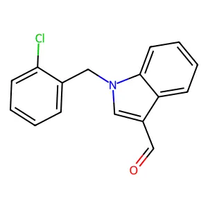 1-(2-chlorobenzyl)-1H-indole-3-carbaldehyde structure