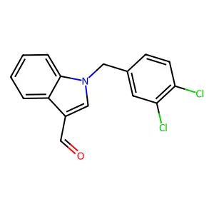 1-(3,4-dichlorobenzyl)-1H-indole-3-carbaldehyde structure