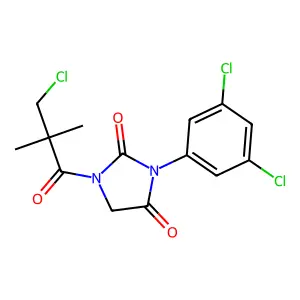 1-(3-chloro-2,2-dimethylpropanoyl)-3-(3,5-dichlorophenyl)imidazolidine-2,4-dione structure
