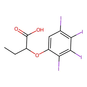 Compound C10H8I4O3 structure