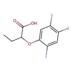Compound C10H9I3O3 structure