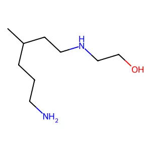 2-[(6-amino-3-methylhexyl)amino]ethanol structure