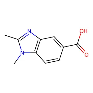 1,2-dimethyl-1H-1,3-benzodiazole-5-carboxylic acid structure