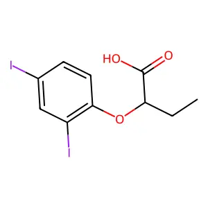 Compound C10H10I2O3 structure