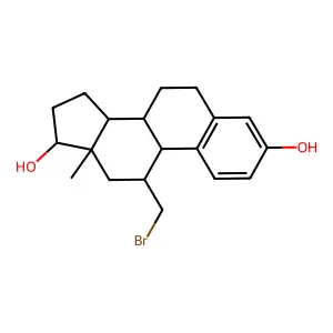 11-Bromomethylestradiol structure