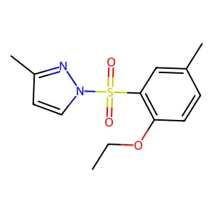 1-[(2-ethoxy-5-methylphenyl)sulfonyl]-3-methyl-1H-pyrazole structure