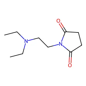 1-(2-diethylaminoethyl)pyrrolidine-2,5-dione structure