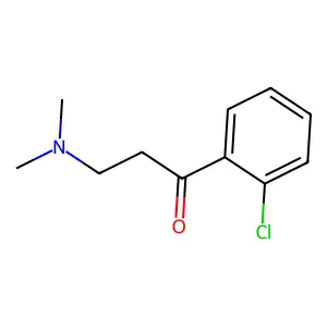 1-(2-chlorophenyl)-3-(dimethylamino)propan-1-one structure