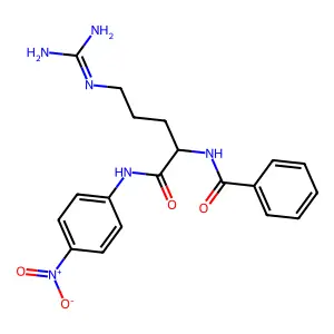 BENZOYLARGININE NITROANILIDE structure