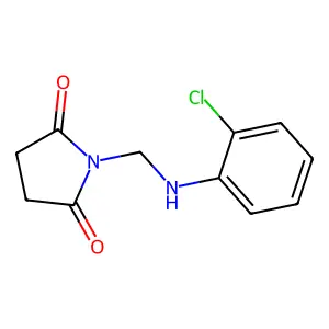 1-{[(2-chlorophenyl)amino]methyl}pyrrolidine-2,5-dione structure