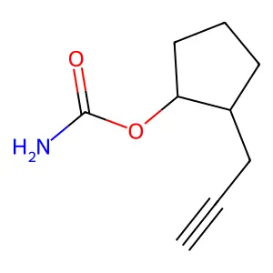 (2-prop-2-ynylcyclopentyl) carbamate structure
