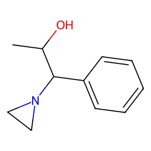 alpha-Methyl-beta-phenyl-1-aziridineethanol structure