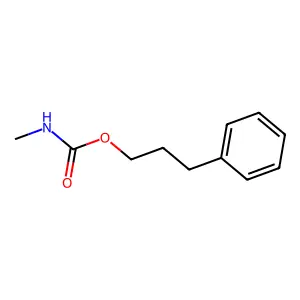 Benzenepropanol, methylcarbamate structure