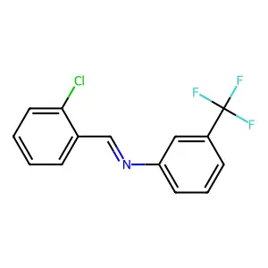 1-(2-chlorophenyl)-N-[3-(trifluoromethyl)phenyl]methanimine structure