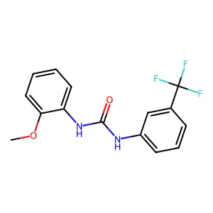 1-(2-methoxyphenyl)-3-[3-(trifluoromethyl)phenyl]urea structure