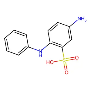 5-amino-2-anilinobenzenesulfonic acid structure