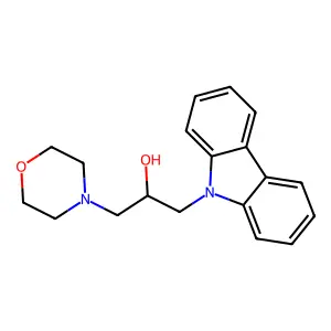 1-carbazol-9-yl-3-morpholin-4-ylpropan-2-ol structure