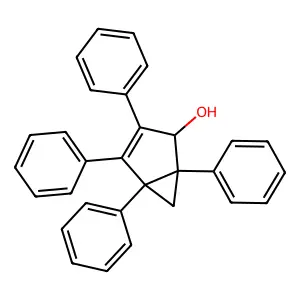 1,3,4,5-tetraphenylbicyclo[3.1.0]hex-3-en-2-ol structure
