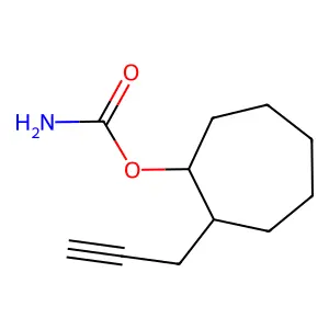 (2-prop-2-ynylcycloheptyl) carbamate structure