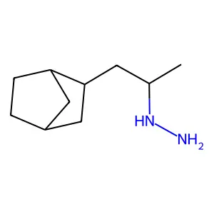 (1-Methyl-2-(2-norbornyl)ethyl)hydrazine structure
