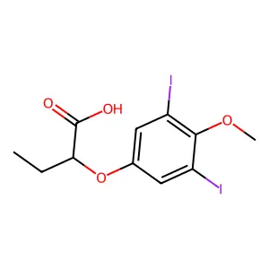 Compound C11H12I2O4 structure