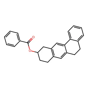 [(10R)-5,6,8,9,10,11-hexahydrobenzo[a]anthracen-10-yl] benzoate structure