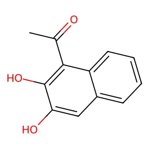 1-(2,3-dihydroxynaphthalen-1-yl)ethanone structure