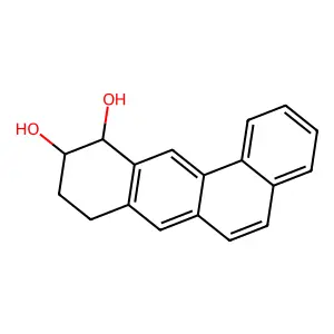 (10S,11R)-8,9,10,11-tetrahydrobenzo[a]anthracene-10,11-diol structure