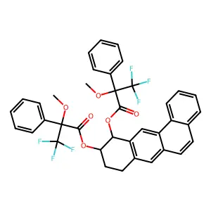 [(10R,11S)-11-[(2R)-3,3,3-trifluoro-2-methoxy-2-phenylpropanoyl]oxy-8,9,10,11-tetrahydrobenzo[a]anthracen-10-yl] (2R)-3,3,3-trifluoro-2-methoxy-2-phenylpropanoate structure