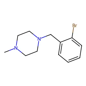 1-[(2-bromophenyl)methyl]-4-methylpiperazine structure