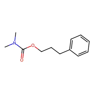 Dimethylcarbamic acid 3-phenylpropyl ester structure