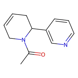 1-(2-pyridin-3-yl-3,6-dihydro-2H-pyridin-1-yl)ethanone structure