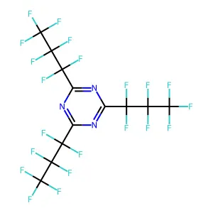 Compound C12F21N3 structure